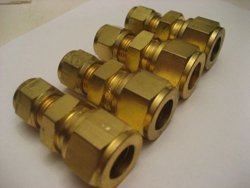 Lot (4) gyrolok reducing union fittings 1/2&#034; o.d. to 3/8&#034; o.d for sale