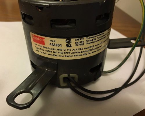 Dayton Shaded Pole Motor 4M301 U6381 71638779 1/15 hp 1550 rpm 115v