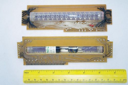 2x  ld8121 nec big nixie era 7-segment 12-digit vfd clock tube new nos tested! for sale