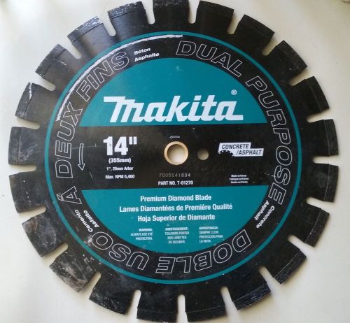 Makita 14&#034; in &gt;&gt;NEW&lt;&lt; Premium Segmented Concrete Asphalt Saw Blade T-01270