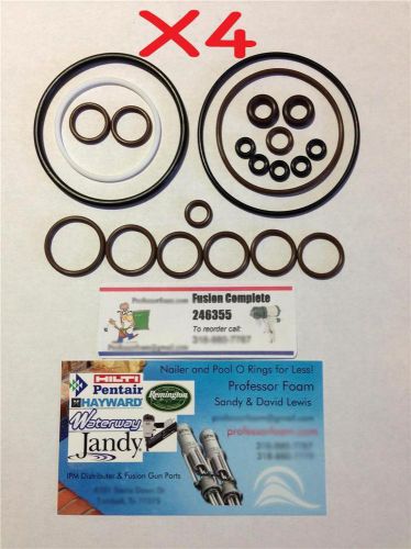 4 kits 246355 O-ring Rebuild Kit fits Graco Fusion Gun Air Purge AP