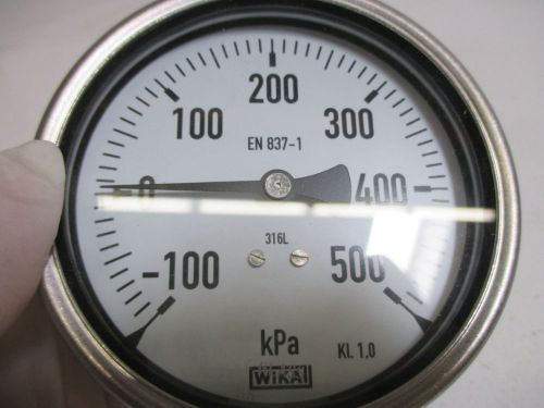 WIKA EN 837-1 PRESSURE GAUGE X-100/500 *NEW IN A BOX*