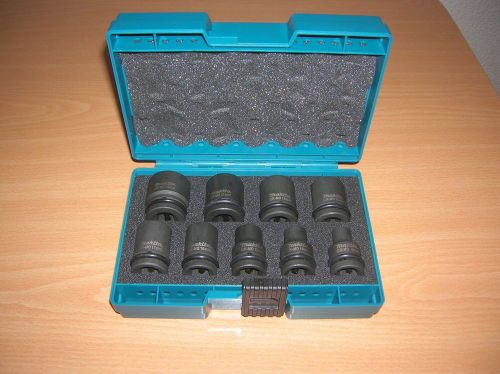 Makita D-41517 9Piece 1/2in Impact Socket Set