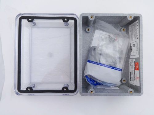 NIB Carlon CV863 Circuit Safe® JIC Enclosure with Screw On Clear Cover