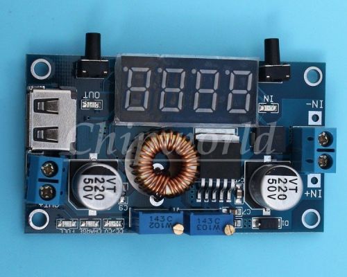 1PCS CCCV 5V DC 5-36V TO 1.25-32V Step-Down Power Supply Module Blue LED Display