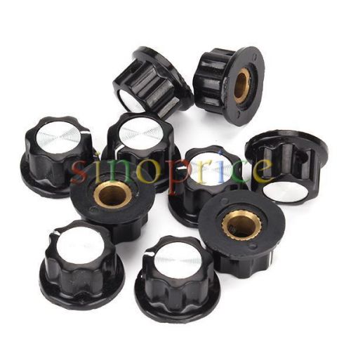 10pcs Control Knob 22x12mm Cap for Dia. 6mm Shaft Potentiometer Volume Tone