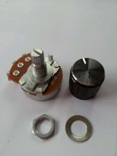 NEW 10K Ohm potentiometer potential+black control Knob