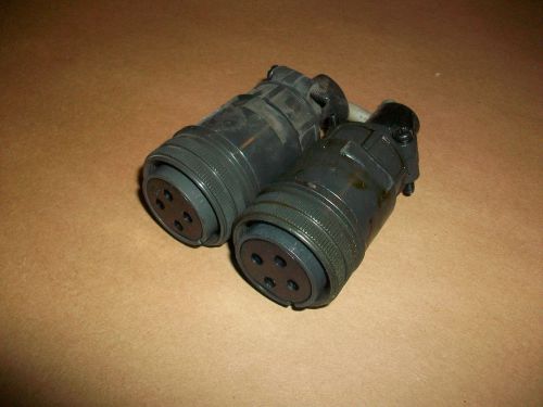 2pc ddk military connector ms amphenol ms3057-12a  w/ 22-22sf insert for sale