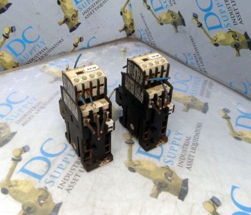 KLOCKNER MOELLER DIL0M-G 24VDC  CONTACTOR LOT OF 2