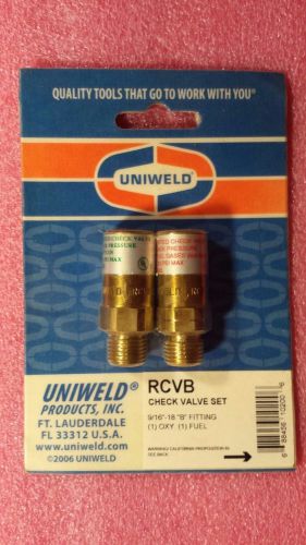 UNIWELD, RCVB, TORCH CHECK VALVE SET