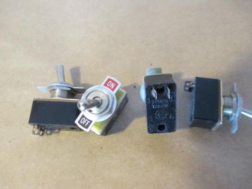 JA3924 (4) SPST ON/OFF 125VAC 3 Amp TOGGLE SWITCHES - NEW