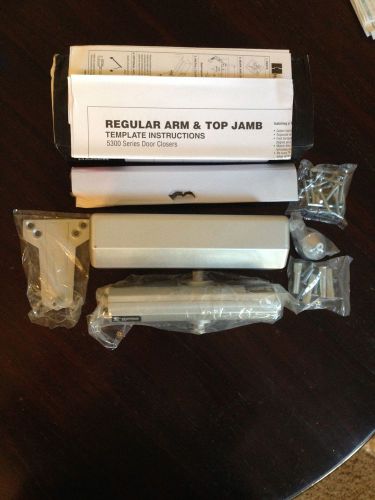 Lot of 2- NIB Hager 5300 MLT ADJ 1-6 ALM BF Heavy Duty Surface Door Closers