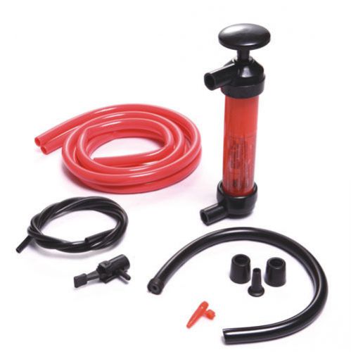 Large New Siphon Pump For Liquid Oil Fuel Petrol Water Plastic Transfer Kit Tool