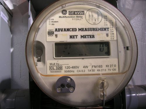 GE KV2C WATTHOUR ADVANCED MEASUREMENT NET METER 3 PHASE FM16S SOLAR LIST H