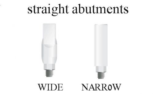 DENTAL IMPLANT 35  Plastic Abutments WIDE &amp; NARROW BY IMPLAY 200$