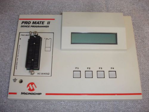 Microchip Pro Mate II Pic Device Programmer w AC164012 Socket   promate 16cxx28