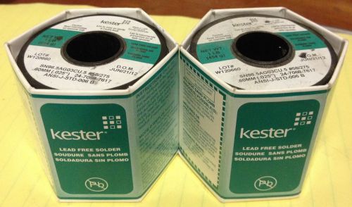 Lot of 2 Kester SN96.5AG03CU.5 #58/275 24-7068-7617, ANSI-J-STD-006 B, NEW