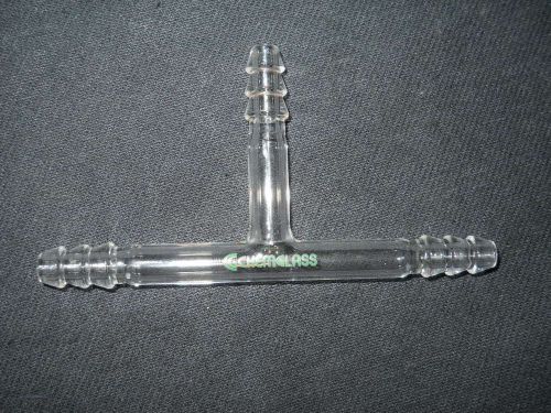 Chemglass 9mm OD Hose T-Shaped Connecting Tube, CG-4022-01