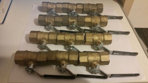 3/4&#034; ProFlo Threaded Brass Ball Valve Full Port , 600 WOG.