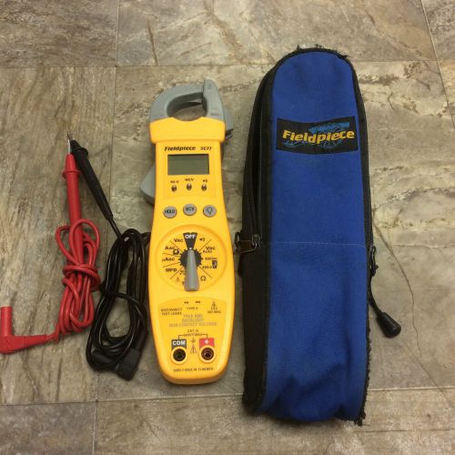 Fieldpiece SC77 True RMS HVAC/R Clamp Meter w/ Temperature, Leads &amp; Case