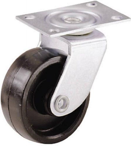 Shepherd 2pk, 1-1/4&#034; black wheel swivel plate caster 19556 for sale