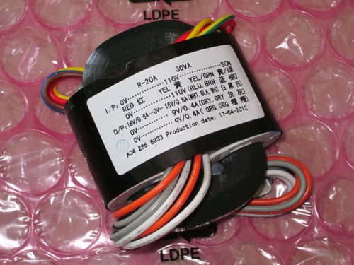 International universal voltage 30w high quality r coretransformer 16vx2 + 9vx2 for sale