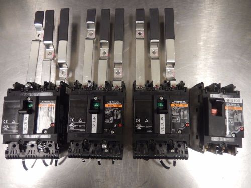 lot of 4 Fuji Electric SA53C BB3BSC 5A FA SA52RC Circuit Breaker. Excellent!!