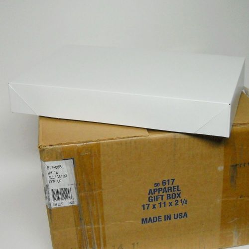 40 Gift Boxes White 17x11x2.5 New For Apparel Gifts Accessories