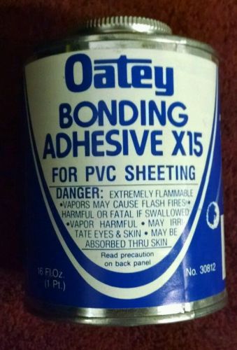 5 pack - New Oatey X-15 Bonding Adhesive for PVC Sheeting. #30812 . NOS.