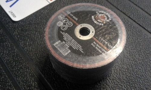 Lot of 25 Iron Shark Abrasives 3&#034;x 1/16&#034;x 3/8 Reinforced Cut Off Wheels 03-7053