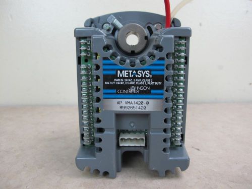 METASYS JOHNSON CONTROLS AP-VMA1420-0 PROGRAMMABLE VAV DAMPER CONTROL