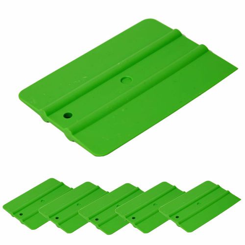 SOFT SIMPLE SQUEEGEE GREEN 4&#034;, 5pcs IN PACK