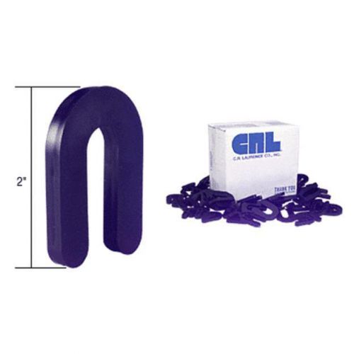 Crl black 1/4&#034; x 2&#034; plastic horseshoe shims pack of 100 for sale