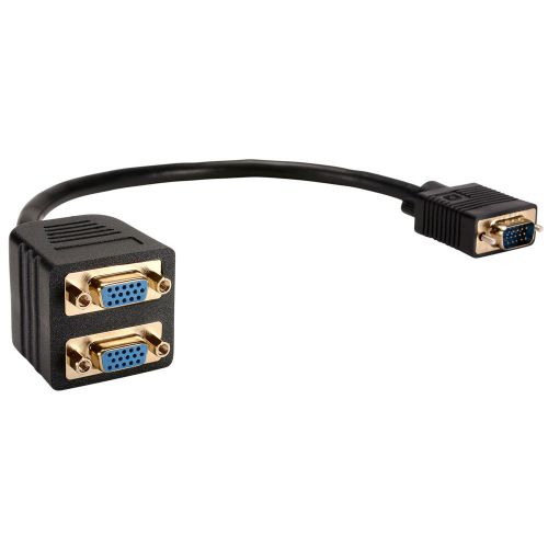 VGA Male to 2 VGA Female Passive Splitter