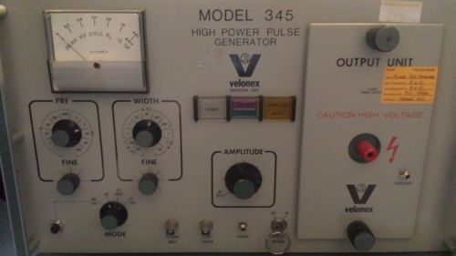 VELONEX MODEL 345 PULSE GENERATOR HIGH VOLTAGE BURST