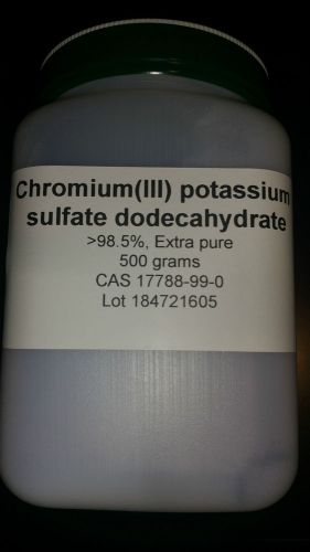 Chromium potassium sulfate , &gt;98.5%, extra pure, 500 gm for sale