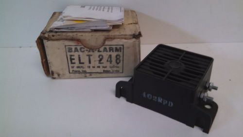 NEW OLD STOCK! BAC-A-LARM 97 DB(A) 12-48V BACK-UP ALARM ELT248