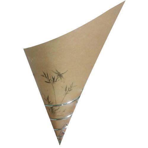 Conetek Bamboo Print Craft Food Cone 11.5 inches 100 count box