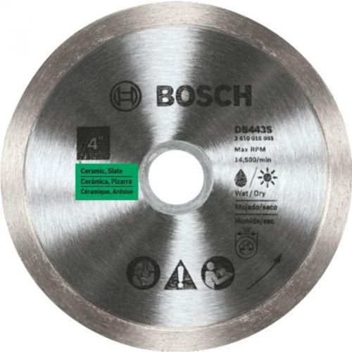 4&#034; Continuous Rim Diamond Blade S-B Power Tool Company Masonry Saw Blades DB443S