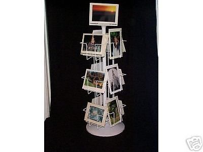 Greeting Card Display Rack 12 pocket 5x7 H&amp;V Spinner Counter Rotating Wholesale