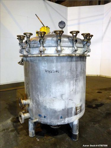 Used- Enzinger Style Wet Cake Discharge Vertical Tank &amp; Vertical Filter, Type V,