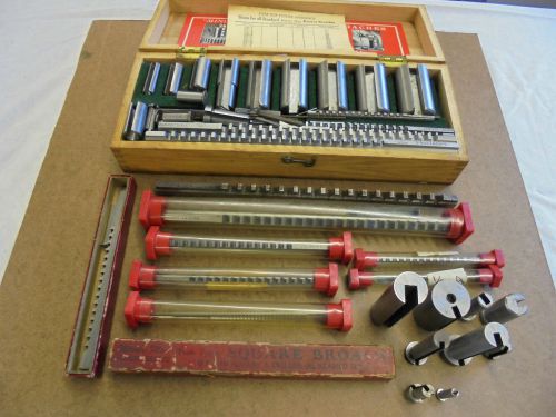 Minute Man Keyway Broaches Set 3 in box with Misc.Extras