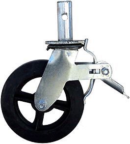 Scaffold caster,8&#034;w/foot brake for sale