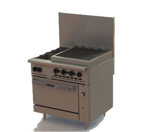 Vulcan 36s-2b24cbn endurance™ restaurant range natural gas 36&#034; (2) 30,000... for sale