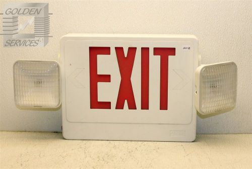 Lithonia lighting emergency exit with lights for sale