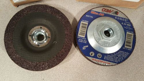 CGW 35621 4-1/2&#034; 24 Grit Depressed Center Aluminum Oxide Grinding Wheels   77707