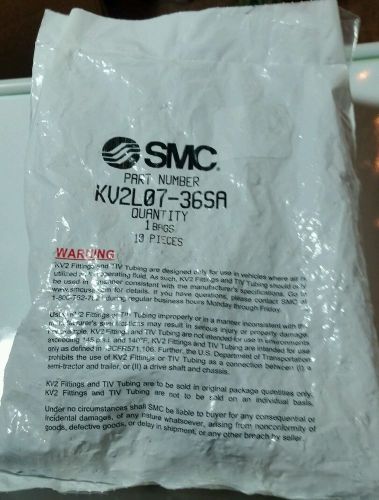 Smc kv2l07-36sa pneumatic fittings dot-a elbow, 1/4&#034; tubing, 3/8&#034;npt for sale