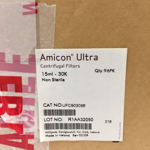 Amicon Ultra 15ml Ultracel 30k UFC903096 centrifugal filters
