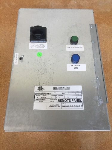 Krueger Start / Stop Station Remote Panel 208V GEO#5157