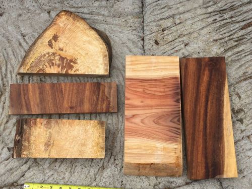 Sugi Japanese Incense Cedar Mango Monkey Pod Assorted Hawaiian Wood 3-13&#034;x5-11x1